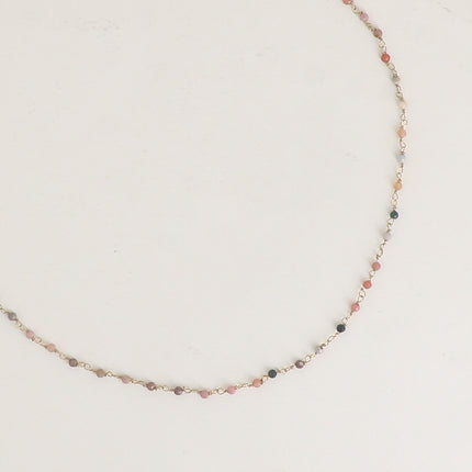 Collier fin - petites pierres naturelles