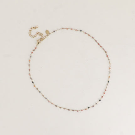 Collier fin - petites pierres naturelles