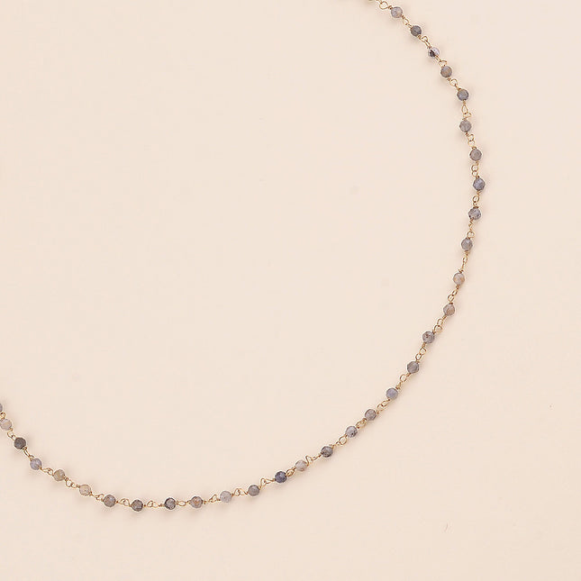 Collier fin - petites pierres naturelles