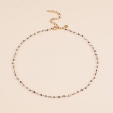 Collier fin - petites pierres naturelles