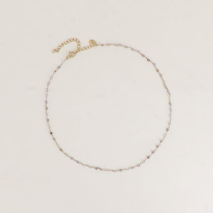 Collier fin - petites pierres naturelles
