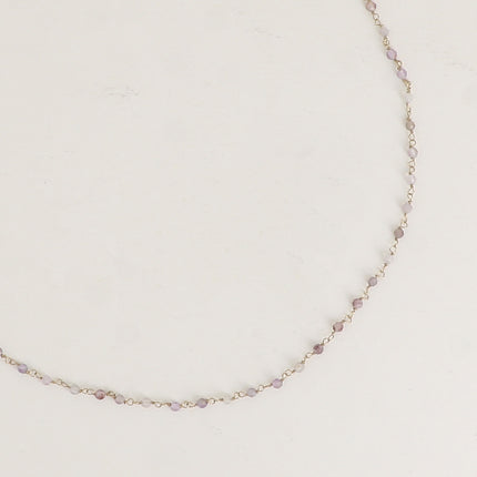 Collier fin - petites pierres naturelles
