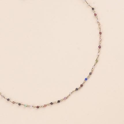 Collier fin - petites pierres naturelles