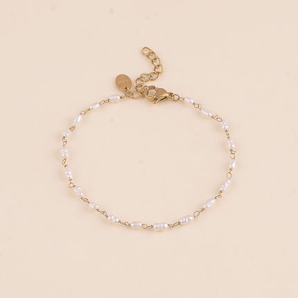 Bracelet fin - petites perles d'eau douce