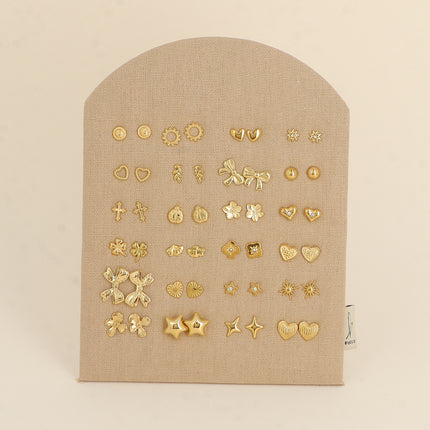 Kit de 24 paires de boucles d'oreilles - prix moyen de 2,70€/paire