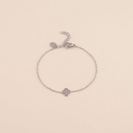 Bracelet - trèfle, étoile et cristal