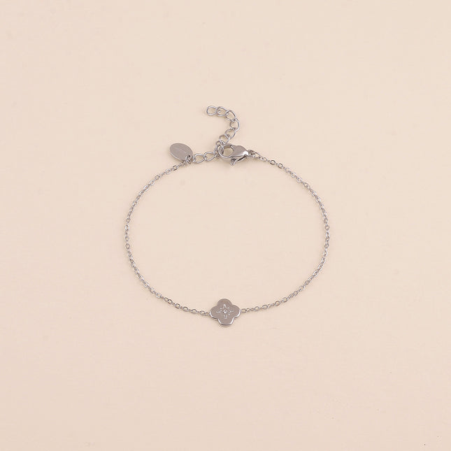 Bracelet - trèfle, étoile et cristal