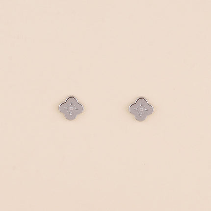 Boucles puces - trèfle, étoile et cristal