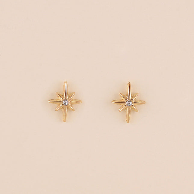 Boucles puces - étoile du Nord et cristal