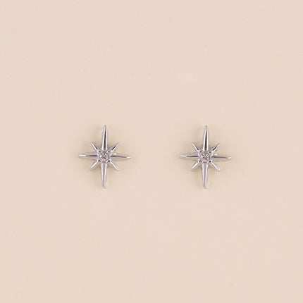 Boucles puces - étoile du Nord et cristal