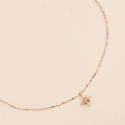 Collier - étoile du Nord et cristal