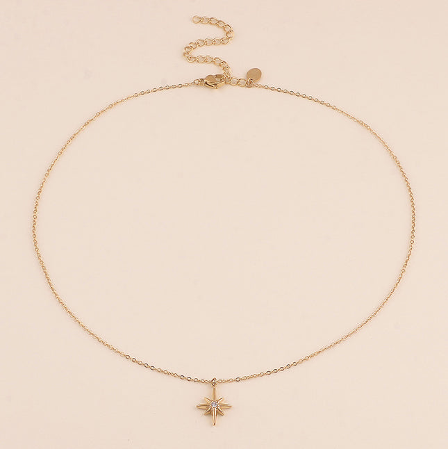 Collier - étoile du Nord et cristal