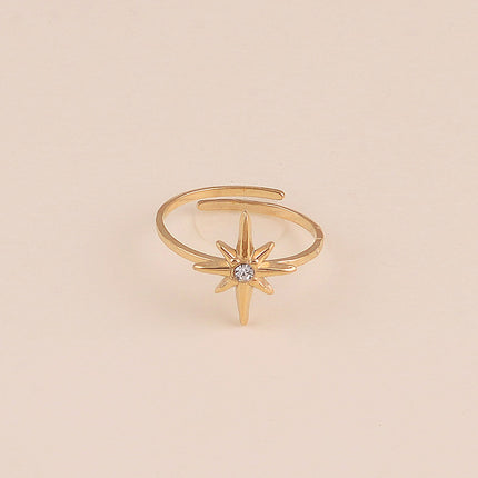 Bague - étoile du Nord et cristal