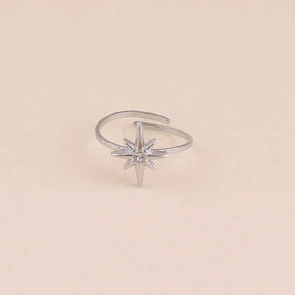 Bague - étoile du Nord et cristal