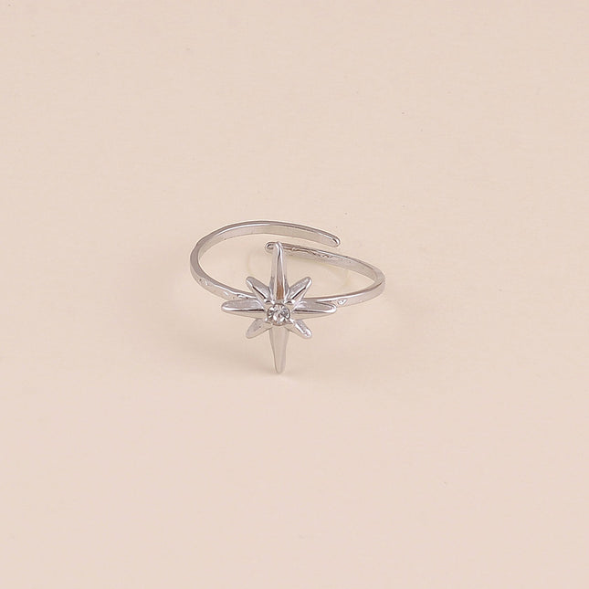Bague - étoile du Nord et cristal