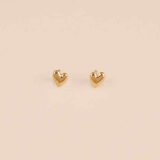 Boucles puces - coeur plat