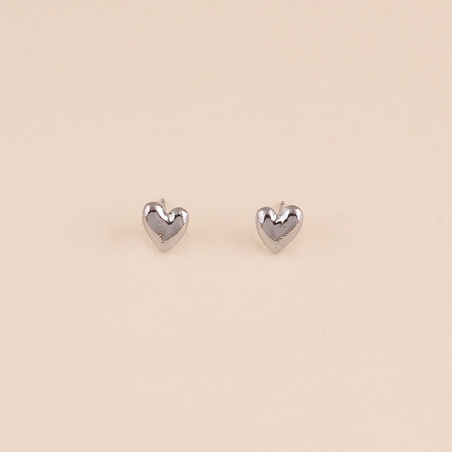 Boucles puces - coeur plat