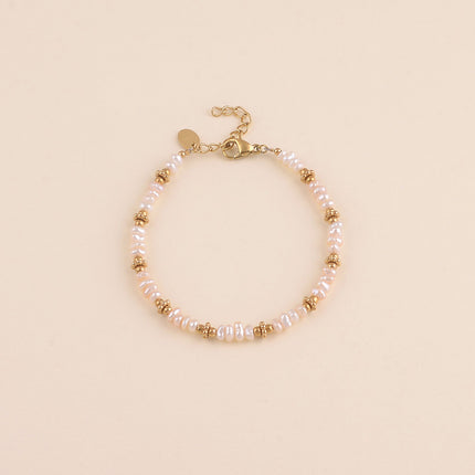 Bracelet sur câble - perles d'eau douce