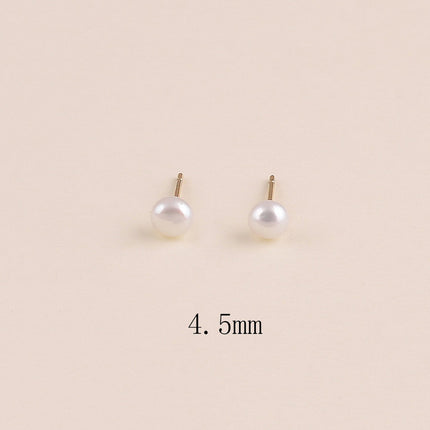 Boucles puces - perle d'eau douce 4,5 mm