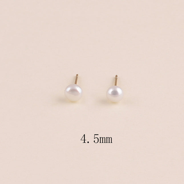 Boucles puces - perle d'eau douce 4,5 mm