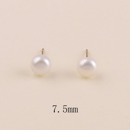 Boucles puces - perle d'eau douce 7,5 mm