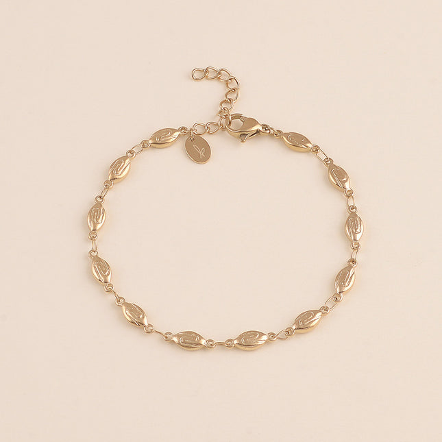 Bracelet - maillons motif nuage