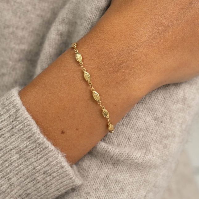Bracelet - maillons motif nuage