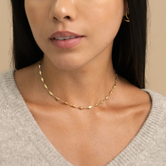Collier - maillons motif nuage