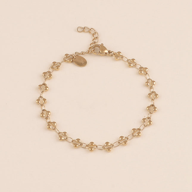 Bracelet - maillons de trèfle