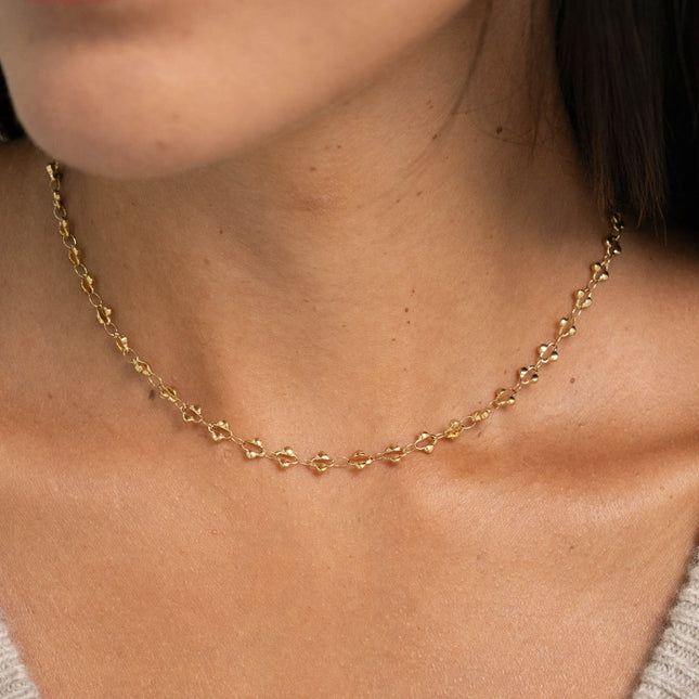 Collier - maillons de trèfle