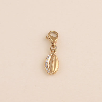 Charm - motif cauri avec cristaux