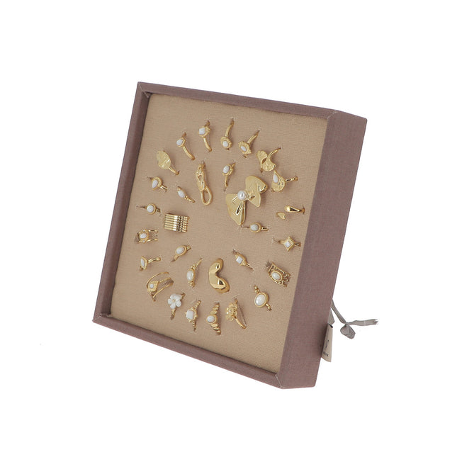 Kit de 30 bagues - prix moyen de 4,40€/pc - présentoir offert