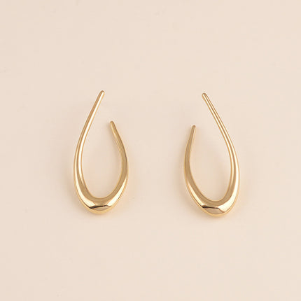 Boucles puces - courbe pendante 21 x 50 mm