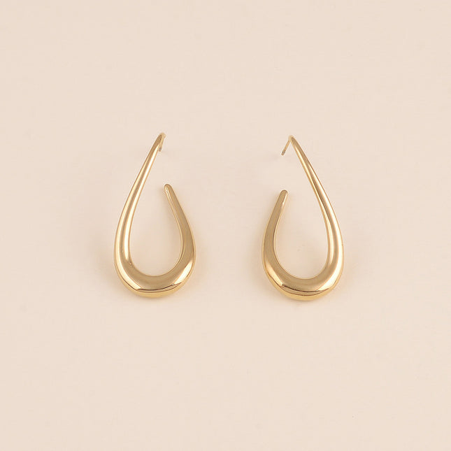 Boucles puces - courbe pendante 18 x 40 mm