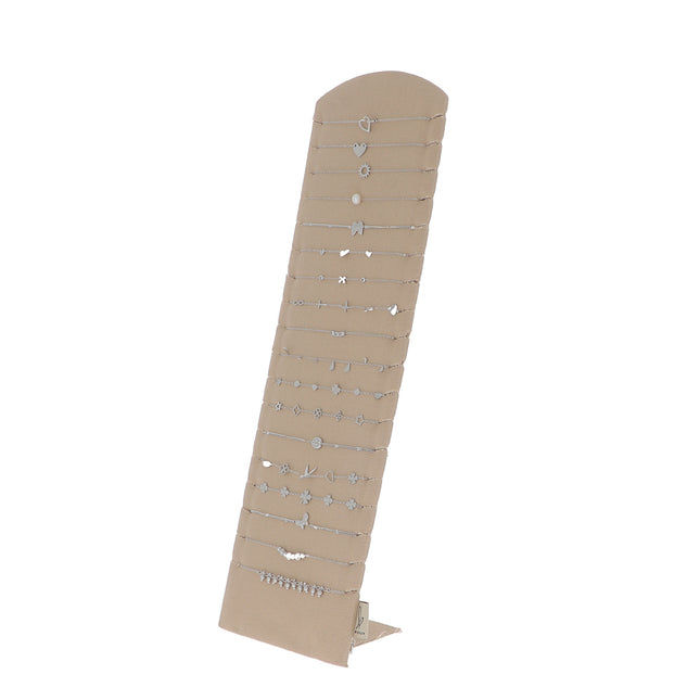 Kit de 18 bracelets - rhodium - prix moyen de 3,60€/pc