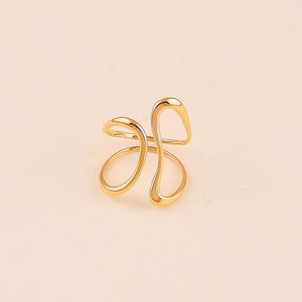 Bague large ouverte - formes ajourées