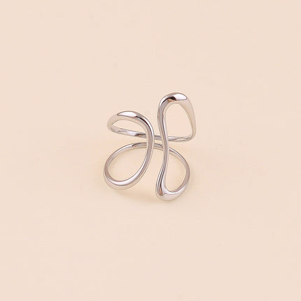 Bague large ouverte - formes ajourées
