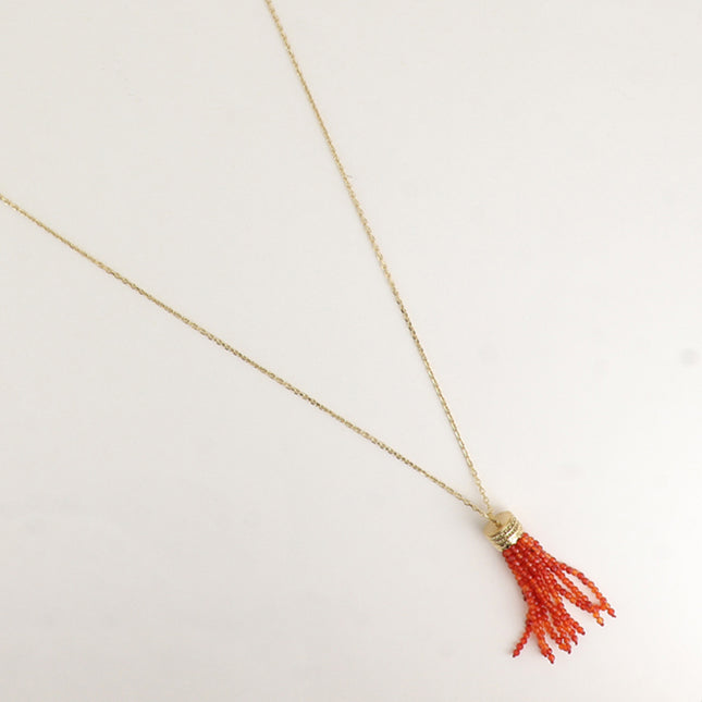 Sautoir - pendentif de 10 chaînes de pierres naturelles