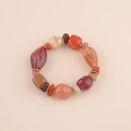 Bracelet élastique - perles en résine