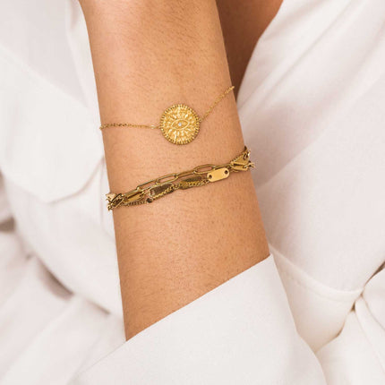 Bracelet Wiktoria 3 rangs - mailles