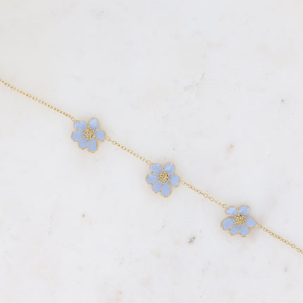 Bracelet Bulla - 3 fleurs émaillées