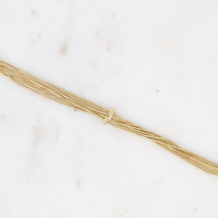 Bracelet Aseyam - 7 mailles serpent fines et anneau fixe