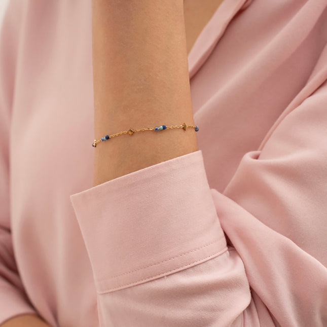 Bracelet Siby - étoiles du Nord et perles rocailles