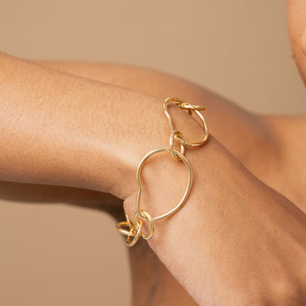 Bracelet Calliope - anneaux alternés