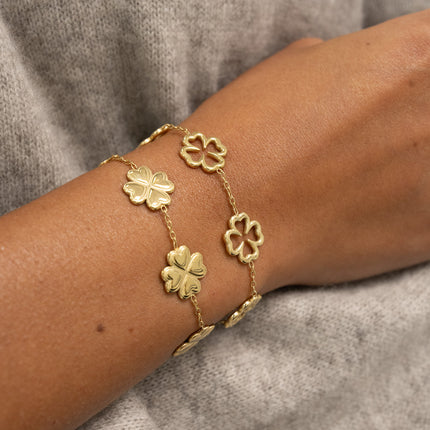 Bracelet - openwork clovers