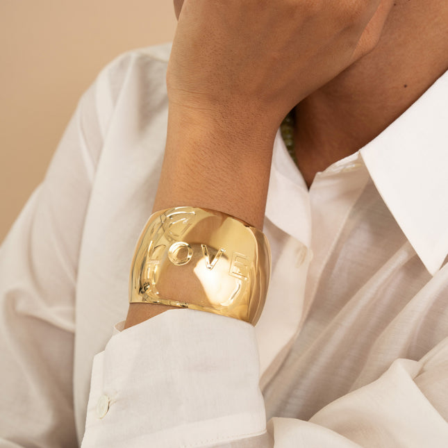 Cuff - LOVE inscription