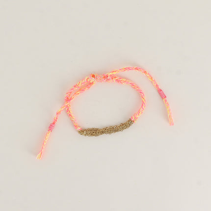 Bracelet sur cordon - fermoir coulissant, 10 chaînes