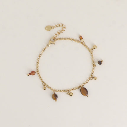Bracelet - perles de résine et rocailles