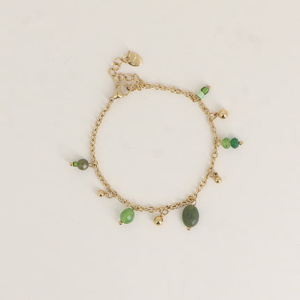Bracelet - perles de résine et rocailles