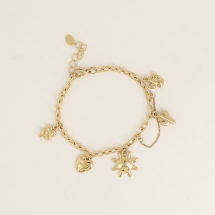 Bracelet - soleil, cactus, coeur, ange, trèfle